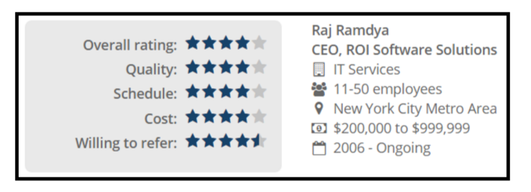 Digicorp clients provide strong reviews