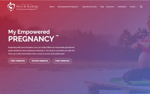 Project Alive and Kicking Website Design at Digicorp