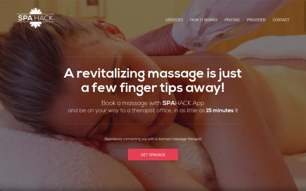 Spahack Website Design at Digicorp